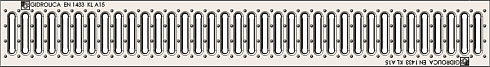 Решетка водоприемная Standart РВ -10.13,6.100 - штампованная стальная оцинкованная, кл. А15 картинка