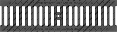 Решетка водоприемная Standart РВ -10.13,6.50 - щелевая чугунная ВЧ, кл. С250 картинка
